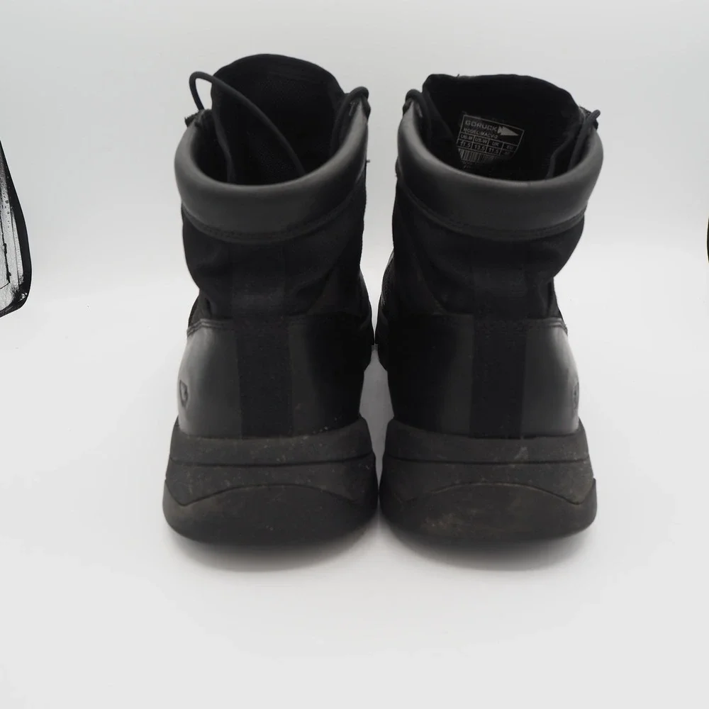 GORUCK MACV-2 Men's Mid Top Tactical Boots Sz 11.5 Triple Black Leather Rucking